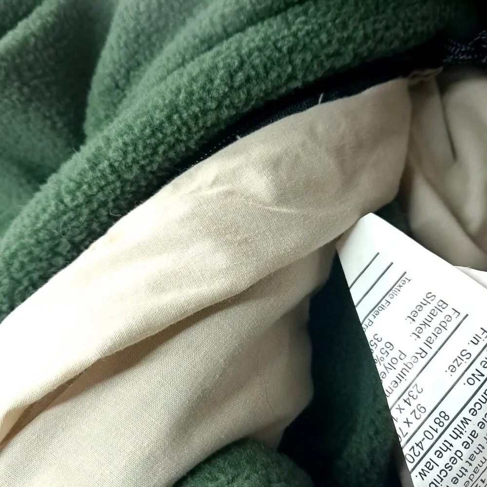 Coleman Quickbedding Double Queen full Airbed Fleece Sheet System‎ Green camping